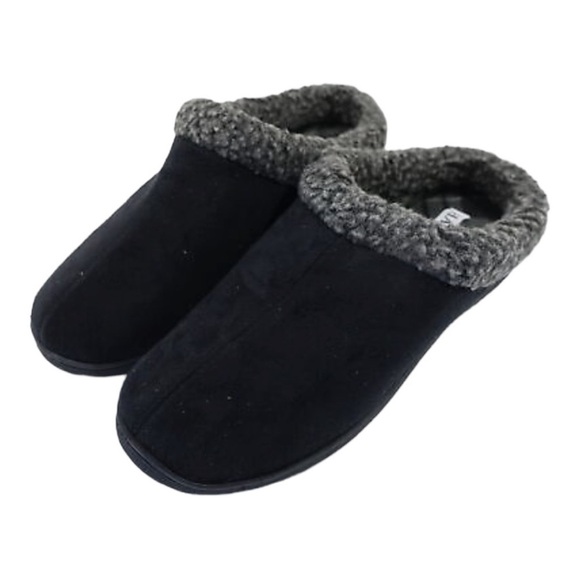 HAGGER Men's Sherpa Clog Slippers with Memory Foam Size  Large 9.5-10.5 - Picture 1 of 6